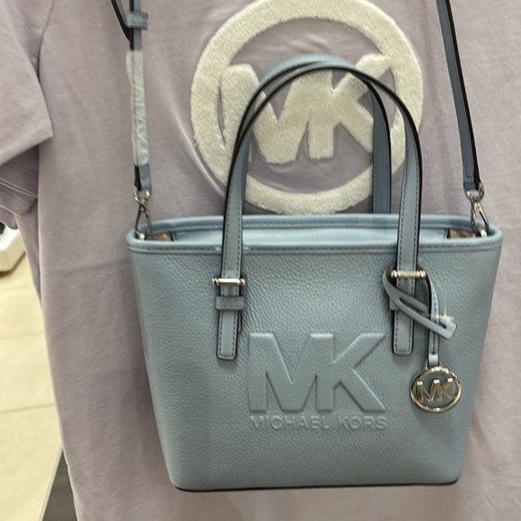 Michael Kors Xs Cryl Conv Tz Tote Pale Blue - Picture 16 of 16